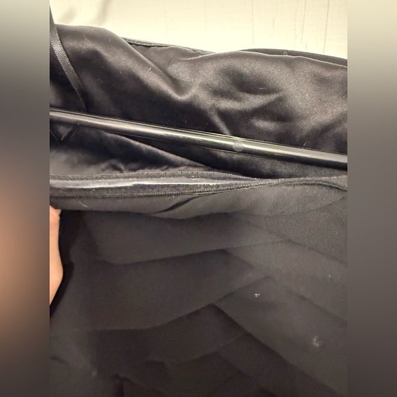 Express Black Strapless mini Dress with zipper closure - Picture 6 of 9